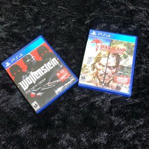 ps4 games (dead island)(wolfenstein)